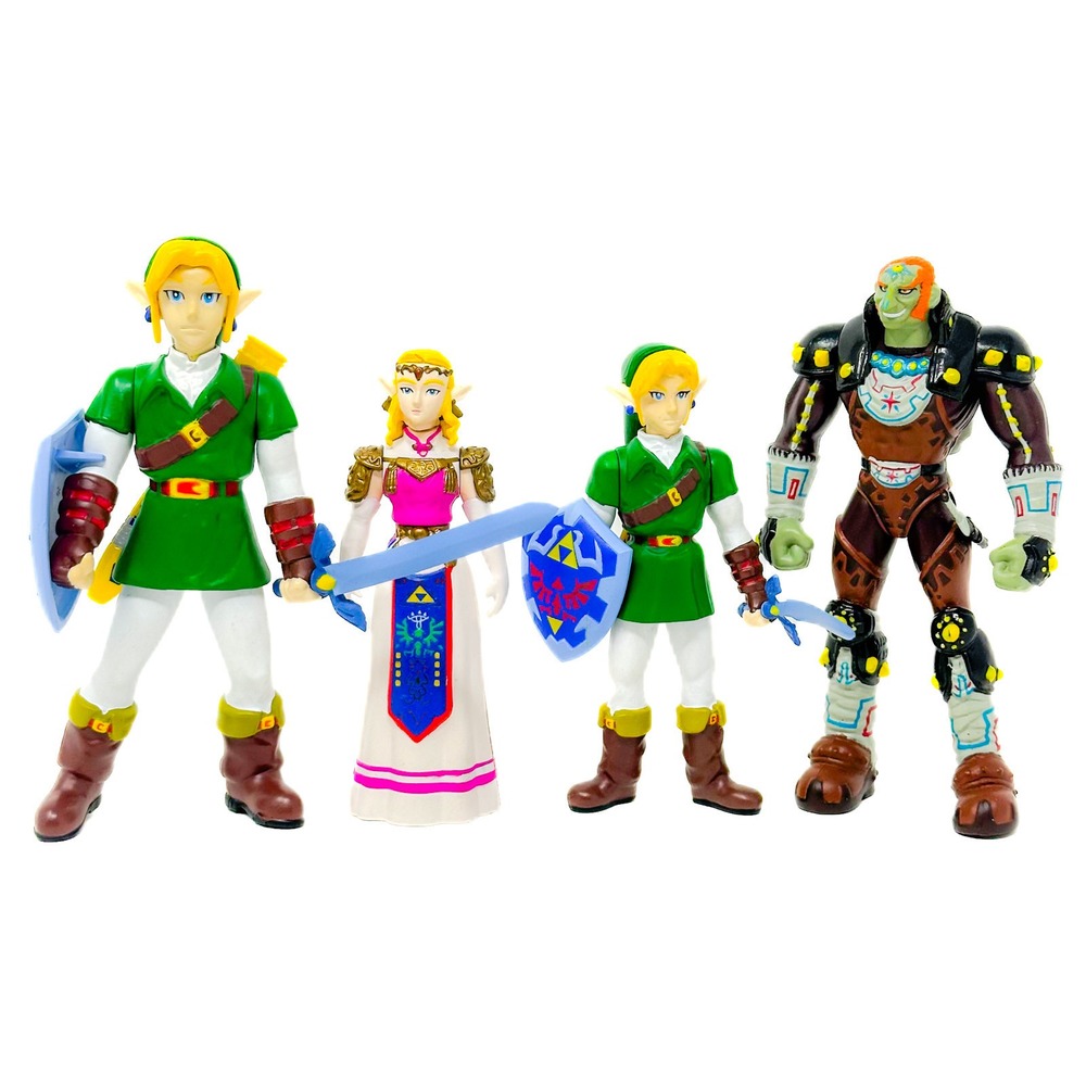 Legend of Zelda Ocarina of Time N64 Action Figure Lot 1998 Nintendo Link Ganon
